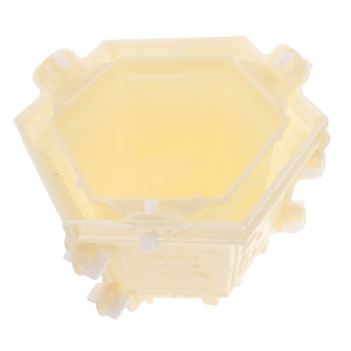 ROMISBABA Plastische Wiederverwendbare Blumentopfform aus Abs Europäischer Sechseckiger Beton blumentopf mould für DIY Bonsai Pflanzgefäße Leicht Langlebig Geeignet für Zimmerpflanzen und von ROMISBABA