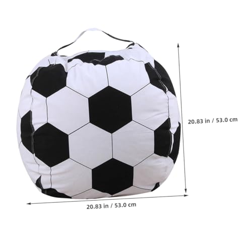 ROMISBABA Plüschtiere Aufbewahrungssack Fußball Sitzsack Hülle Organizer Faltbar Stauraum für Kuscheltiere Junge Mädchen Zimmer von ROMISBABA