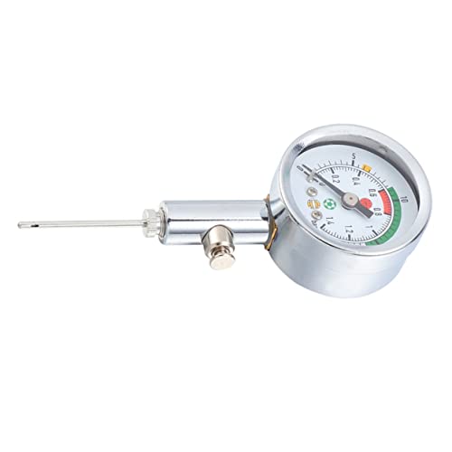 ROMISBABA Präziser Ball Druckmesser mit Nadel bis Psi Bar Einstellbarer Luftdruck Stahlgehäuse Messgerät für Fußball Volleyball Basketball und Weitere Aufblasbare Sportbälle ROMISBABA Präziser Ball Druckmesser mit Nadel bis Psi Bar Einstellbarer Luftdruck Stahlgehäuse Messgerät für Fußball Volleyball Basketball und Weitere Aufblasbare Sportbälle von ROMISBABA