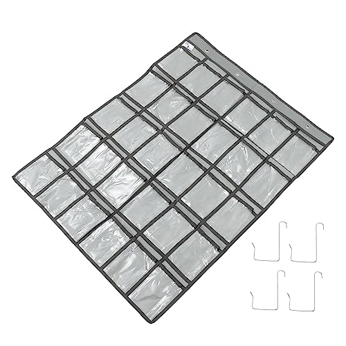 ROMISBABA Praktische Hängende Aufbewahrungstasche für Tür und Wand Fächer Organizer für Handy Schlüssel Kleinteile mit Haken für Zuhause und Büro von ROMISBABA