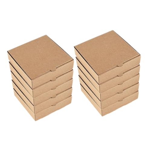 ROMISBABA Quadratische Pizzakartons Aus Papier 10 Stück Mini-pizzakartons Für Partygeschenke ROMISBABA Quadratische Pizzakartons Aus Papier 10 Stück Mini-pizzakartons Für Partygeschenke von ROMISBABA