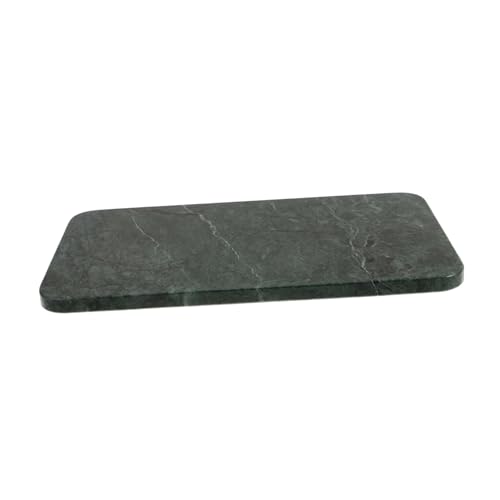 ROMISBABA Rechteckiges Naturmarmor Tablett Eleganter Organizer für Badezimmer und Küchenarbeitsplatten Platzsparend Leicht zu Reinigen für Kosmetik Seife und Lotion von ROMISBABA