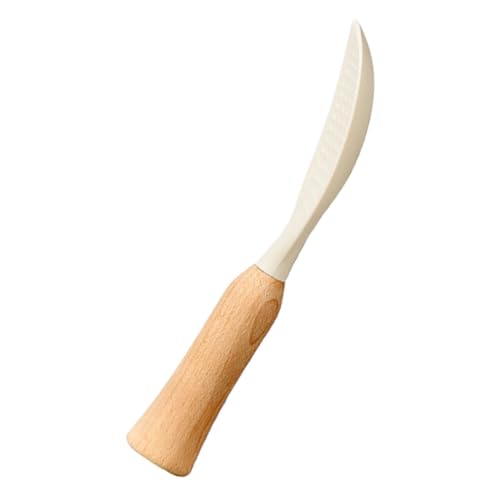 ROMISBABA Reislöffel aus Hitzebeständigem Silikon mit Holzgriff Rutschfest Stehend Küchenutensil zum Servieren und Portionieren von Reis und Speisen Spülmaschinengeeignet von ROMISBABA