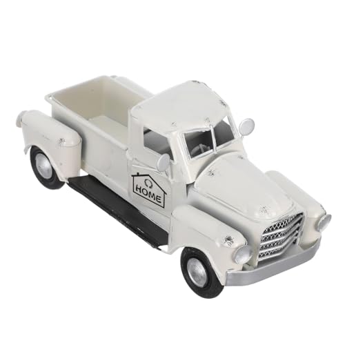 ROMISBABA Vintage Truck Dekoration Metallfigur Im Retro-Stil Für Weihnachts Und Tischdekoration Charmantes Bauernhaus- Für Festliche Anlässe von ROMISBABA