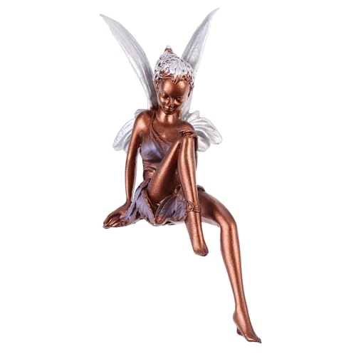 ROMISBABA Resin Gartenornament Blume Fee Figur Braun Wetterfeste Harz Deko für Innen und Außen Umweltfreundlich Farbenfroh Wohn und Gartendekoration für Freunde ROMISBABA Resin Gartenornament Blume Fee Figur Braun Wetterfeste Harz Deko für Innen und Außen Umweltfreundlich Farbenfroh Wohn und Gartendekoration für Freunde von ROMISBABA