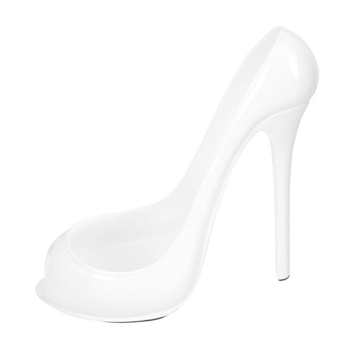 ROMISBABA Resin High Heel Weinflaschenhalter Stilvolles Flaschenregal Wohnzimmerschmuck Freistehend Hochwertiges Kunstharz Dekorativer Weinhalter für Küche Bar Wohnzimmer von ROMISBABA