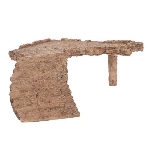 ROMISBABA Resin Schildkröten Plattform Aquarium Basking Sonnenplatz Reptilien Habitat Dekoration für Wasserschildkröten Frösche Echsen Langlebig Sicher und Farbecht von ROMISBABA