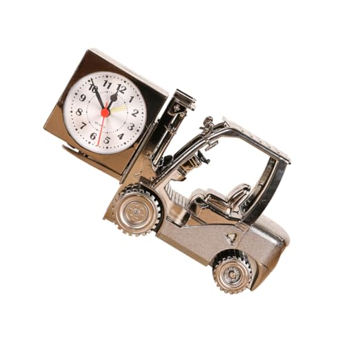 ROMISBABA Retro Gabelstapler Wecker Tischuhr ohne Batterie Nostalgische Schreibtischdekoration Kreative Form Silberfarbene Desktop Uhr Stilvolles für Büro und Zuhause ROMISBABA Retro Gabelstapler Wecker Tischuhr ohne Batterie Nostalgische Schreibtischdekoration Kreative Form Silberfarbene Desktop Uhr Stilvolles für Büro und Zuhause von ROMISBABA