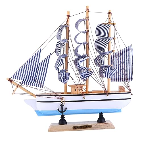 ROMISBABA Retro Holz Segelschiff Modell Vintage Segelboot Deko aus Holz für Wohnzimmer Büro Schlafzimmer Nautische Miniatur Figur aus Sicherem Material ROMISBABA Retro Holz Segelschiff Modell Vintage Segelboot Deko aus Holz für Wohnzimmer Büro Schlafzimmer Nautische Miniatur Figur aus Sicherem Material von ROMISBABA