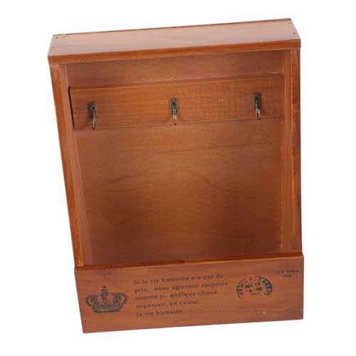 ROMISBABA Retro Wand Schlüsselhalter Holzbox Vintage Multifunktional Aufbewahrung für Flur Wohnzimmer Eingangsbereich Kreative Wanddeko Praktisch und Robust ROMISBABA Retro Wand Schlüsselhalter Holzbox Vintage Multifunktional Aufbewahrung für Flur Wohnzimmer Eingangsbereich Kreative Wanddeko Praktisch und Robust von ROMISBABA