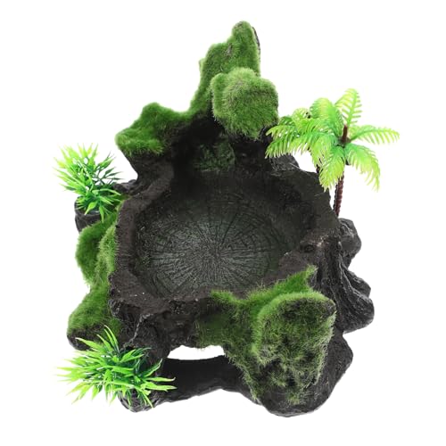 ROMISBABA Robuste Reptilien Wasserschale aus Sicherem Harz Dekoratives Futternapf für Terrarium Langlebig und Glatt Geeignet für Echsen Schildkröten und Kleine Reptilien Vielseitig ROMISBABA Robuste Reptilien Wasserschale aus Sicherem Harz Dekoratives Futternapf für Terrarium Langlebig und Glatt Geeignet für Echsen Schildkröten und Kleine Reptilien Vielseitig von ROMISBABA