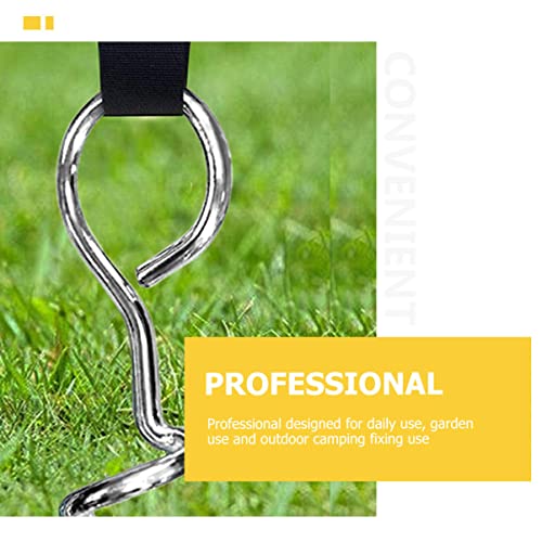 ROMISBABA Robuster Verschleißfester Spiral bodenanker für Hunde und Zelte mit Strapazierfähigen Gurten Wetterfest Leicht Tragbar für Camping Garten Trampoline und Outdoor Einsatz von ROMISBABA