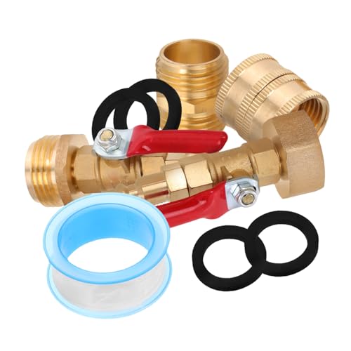 ROMISBABA Robustes Messingadapter Teilig Innen und Außengewinde für Wohnmobil Winterisierung Sprinkler Blowout System Kompatibel mit Gartenwasserschläuchen und Frostschutz von ROMISBABA