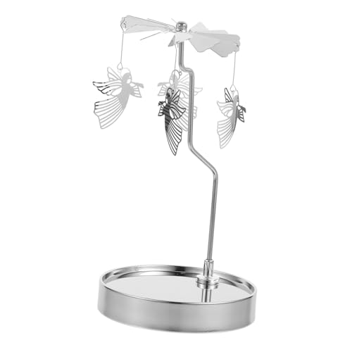 ROMISBABA Rotierender Kerzenhalter aus Edelstahl mit Magnet Silberner Duftkerzenhalter für Tischdekoration Drehbarer Kerzenständer für Zuhause Partys und Festliche Anlässe ROMISBABA Rotierender Kerzenhalter aus Edelstahl mit Magnet Silberner Duftkerzenhalter für Tischdekoration Drehbarer Kerzenständer für Zuhause Partys und Festliche Anlässe von ROMISBABA