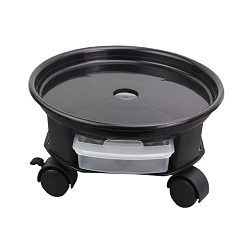 ROMISBABA Runder Blumentopf Untersetzer mit Beweglichem Universalrad und Ablagefach für Pflanzen Schwarz Praktisch und Kreativ für und Außenbereiche ROMISBABA Runder Blumentopf Untersetzer mit Beweglichem Universalrad und Ablagefach für Pflanzen Schwarz Praktisch und Kreativ für und Außenbereiche von ROMISBABA