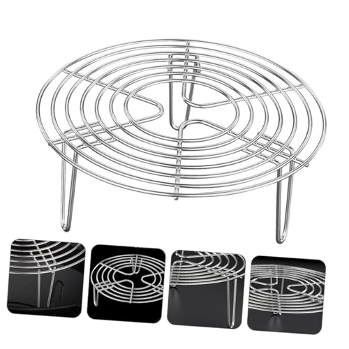 ROMISBABA Runder Dampfgarer Einsatz aus Lebensmittelechtem Schonender Dampfgareinsatz mit Rutschfestem Fußdesign Langlebiges Steaming Rack für Kochtöpfe Vielseitig für Backen und Dämpfen von ROMISBABA