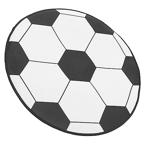 ROMISBABA Runder Fußball Teppich für Schreibtischstuhl rutschfeste Bodenmatte mit Fußballmuster Durchmesser für Schlafzimmer Wohnzimmer und Jugendzimmer und Dekorativ ROMISBABA Runder Fußball Teppich für Schreibtischstuhl rutschfeste Bodenmatte mit Fußballmuster Durchmesser für Schlafzimmer Wohnzimmer und Jugendzimmer und Dekorativ von ROMISBABA
