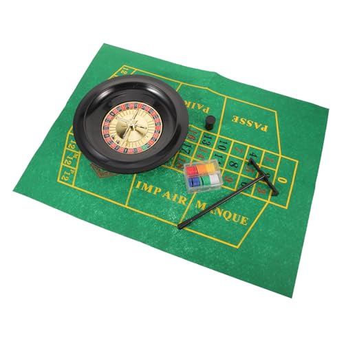 ROMISBABA Russisches Roulette Spielset Poker Wheel mit Tischdecke und Chips Party Spiel Requisit für Gesellige Abende Zuhause ROMISBABA Russisches Roulette Spielset Poker Wheel mit Tischdecke und Chips Party Spiel Requisit für Gesellige Abende Zuhause von ROMISBABA