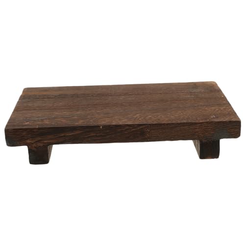 ROMISBABA Rustikaler Holz Display Ständer mit Seifenschale Multifunktionales Holzpodest für Bad und Küche Dekoratives Waschbecken Tablett Langlebiges Dekotablett für Seifenspender und ROMISBABA Rustikaler Holz Display Ständer mit Seifenschale Multifunktionales Holzpodest für Bad und Küche Dekoratives Waschbecken Tablett Langlebiges Dekotablett für Seifenspender und von ROMISBABA