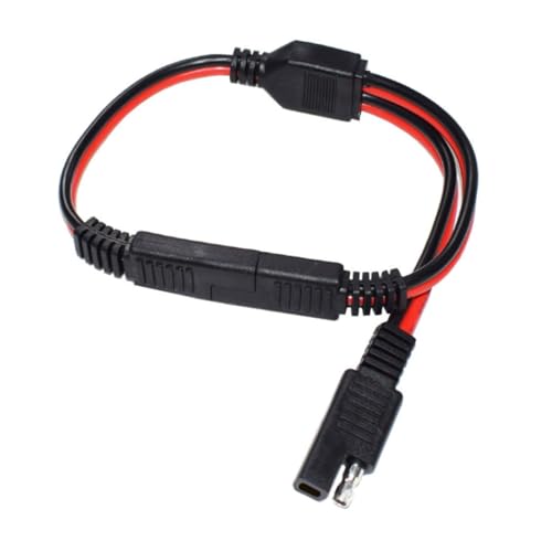 ROMISBABA Sae Power Extension Kabel Adapter mit Reinem Kupferkern Temperaturbeständig Langlebig für Auto Solarbatterie anschluss Energieeffizient und Schnell Trennbar von ROMISBABA