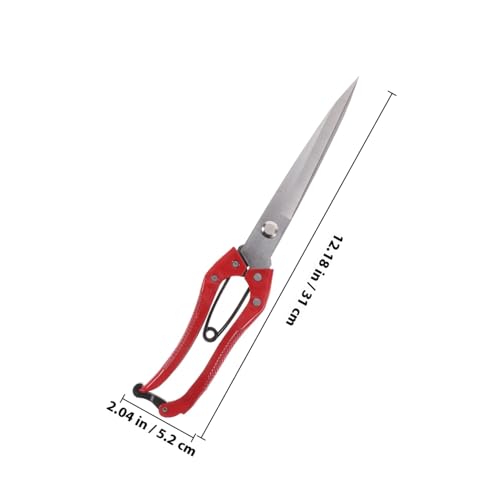 ROMISBABA Schafschere aus Hochwertigem Manganstahl Manuelle Hand wollschere mit Elastischem Mechanismus Langlebig Bruchsicher für Pferdehaar Nutztierschur dem Bauernhof von ROMISBABA