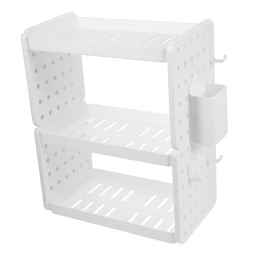 ROMISBABA Schreibtisch Organizer Regal Stöckiger Dekorativer Ablagehalter für Bücher Magazine und Stabiler Verschleißfester Aufbewahrungsständer für Büro Schule und Zuhause Weiß ROMISBABA Schreibtisch Organizer Regal Stöckiger Dekorativer Ablagehalter für Bücher Magazine und Stabiler Verschleißfester Aufbewahrungsständer für Büro Schule und Zuhause Weiß von ROMISBABA
