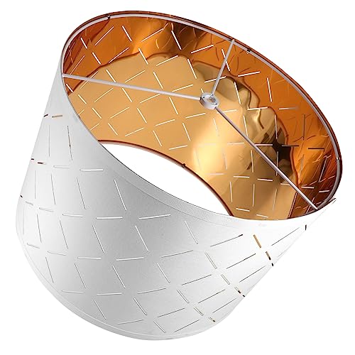 ROMISBABA Schreibtischlampenschirme Lampensockel Leuchten Decke Deckenleuchte Schreibtischlampenschatten Led-nachttischlampe Cremefarbener Lampenschirm Salon Gekämmtes Tc-tuch Weiß ROMISBABA Schreibtischlampenschirme Lampensockel Leuchten Decke Deckenleuchte Schreibtischlampenschatten Led-nachttischlampe Cremefarbener Lampenschirm Salon Gekämmtes Tc-tuch Weiß von ROMISBABA