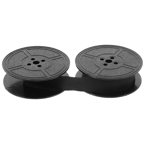 ROMISBABA Schwarzes Farbband Schreibmaschine Nylon Langlebig Leicht Handlich Kompatibel für Mechanische Alte und Moderne Schreibmaschinen Praktisches Doppelpack mit Klarer Lichtechter von ROMISBABA