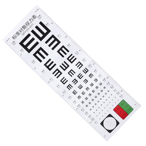 ROMISBABA Sehtafel für Augenuntersuchung Präzise und Praktische Wandtafel für Sehtests zu Hause Standard Visual Eye Exam Chart für Erwachsene Einfache Anwendung und Klare Lesbarkeit von ROMISBABA