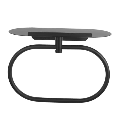 ROMISBABA Selbstklebender Handtuchhalter mit Regal Ovaler Wandhalter für Badezimmer Bohrfrei Rostfrei Wandmontierter Handtuchring für Handtücher und Geschirrtücher ROMISBABA Selbstklebender Handtuchhalter mit Regal Ovaler Wandhalter für Badezimmer Bohrfrei Rostfrei Wandmontierter Handtuchring für Handtücher und Geschirrtücher von ROMISBABA