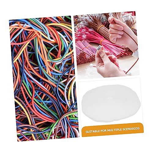 ROMISBABA Selbstklebendes Klettband Kabel Organizer Weiß Wiederverwendbare Kabelbinder aus Flexibel Rutschfest Kabelmanagement für Büro Zuhause und Garten Breit von ROMISBABA