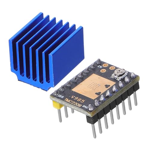 ROMISBABA Silent Drucker Steppermotor Treiber Modul mit Kühlkörper Geräuscharm Kompatibel für Diverse Modelle Leiser Motorsteuerungscontroller Installieren für Druckerzubehör von ROMISBABA