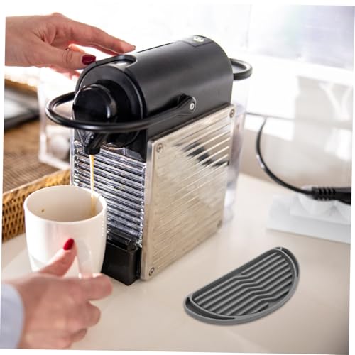 ROMISBABA Silikon Tropfschale Wasserspender Kühlschrank Abtropfmatte Langlebig Flexibel Leicht zu Reinigen Vielseitig für Wasserspender Kaffeeautomat Graues Design von ROMISBABA