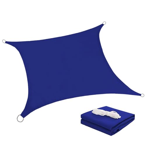 ROMISBABA Sonnensegel Wasserdichtes Polyester UV Schutz für Garten und Pool Blauer Sonnenschutz für Terrasse und Balkon Langlebig und Robust ROMISBABA Sonnensegel Wasserdichtes Polyester UV Schutz für Garten und Pool Blauer Sonnenschutz für Terrasse und Balkon Langlebig und Robust von ROMISBABA