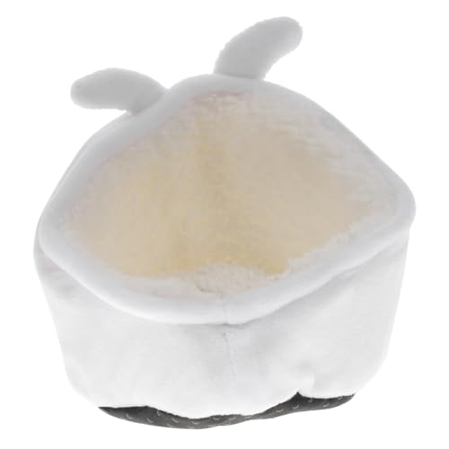 ROMISBABA Stabiles Hamsterhaus aus Weichem Warmem Material Dekoratives Komfortables Kuschelnest für Hamster Ratten und Chinchillas Vielseitiges Haustier zubehör für Käfig und Zuhause von ROMISBABA