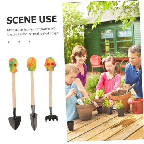 ROMISBABA Teiliges Mini Gartenschaufel mit Design Kleine Gartengeräte aus Robustem Metall Handliche Gartenharke und Schaufel für und Hobbygärtner Farbenfrohe Gartenwerkzeuge von ROMISBABA