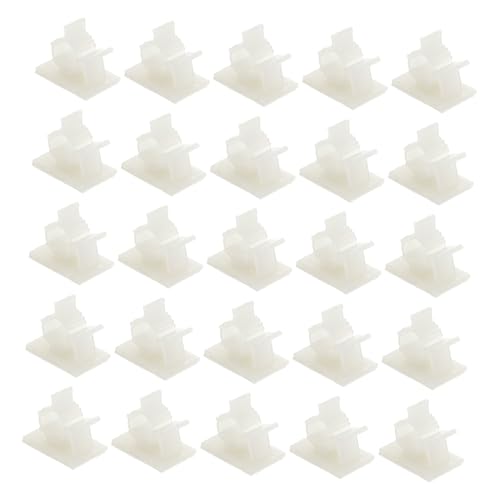 ROMISBABA Teiliges Selbstklebend Verstellbare Kabelclips für Schreibtisch Langlebige Kabelführung Einsetzbar für Büro Zuhause und Auto Einfache Montage ohne Bohren von ROMISBABA