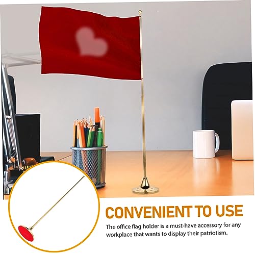 ROMISBABA Teleskopischer Schreibtisch Flaggenhalter Langlebigem Verstellbarer Kleiner Tischflaggenständer für Bürodekoration Stabiler Flaggenmast für Home Office und Arbeitsplatz von ROMISBABA