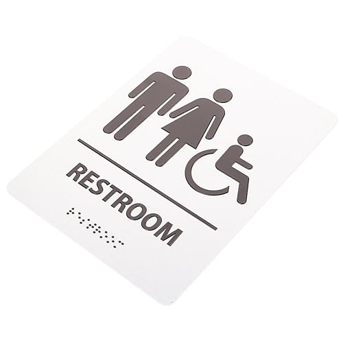 ROMISBABA Toilettenschild für Geschlechter Hochwertiges Acrylmaterial Einfache Installation für Toiletten Krankenhäuser und Humanistische von ROMISBABA