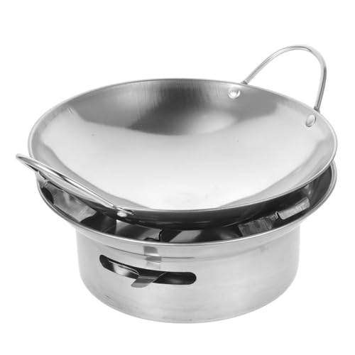 ROMISBABA Topf mit Abnehmbarem Herdgestell Vielseitiger Hot Pot und Kochgeschirr für Küche und Outdoor Multifunktional für Fondue Braten und Camping Robust und Einfach zu Reinigen ROMISBABA Topf mit Abnehmbarem Herdgestell Vielseitiger Hot Pot und Kochgeschirr für Küche und Outdoor Multifunktional für Fondue Braten und Camping Robust und Einfach zu Reinigen von ROMISBABA