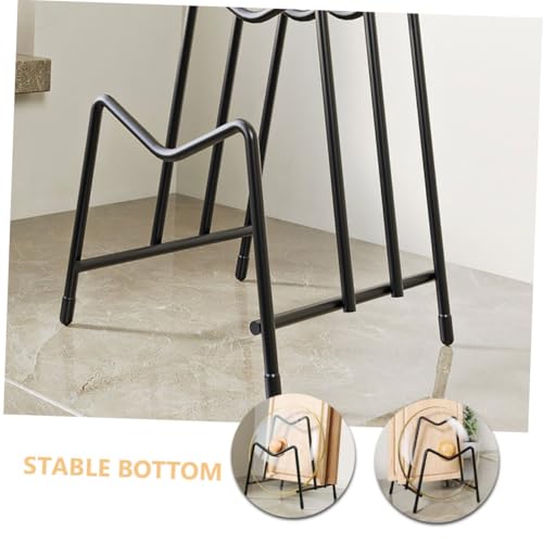 ROMISBABA Topfdeckelhalter und Schneidebrettständer aus Carbonstahl Stabiler Multifunktionaler Küchenorganizer für Arbeitsplatte Platzsparend Elegantes Design Vielseitige Aufbewahrung für von ROMISBABA