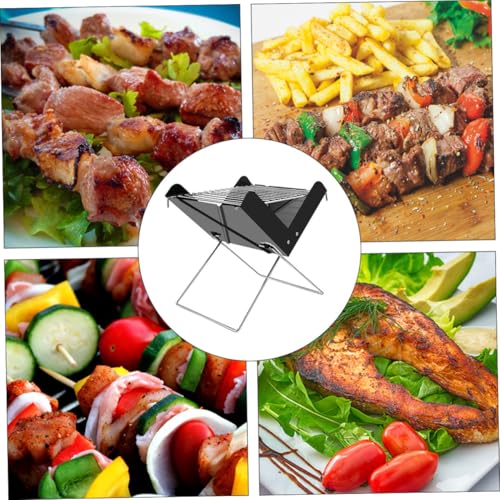 ROMISBABA Tragbarer Faltbarer Barbecue Grill aus mit Belüftungslöchern Kompakter Camping Grillständer für Outdoor Picknick Wandern und Leicht zu Transportieren und Platzsparend ROMISBABA Tragbarer Faltbarer Barbecue Grill aus mit Belüftungslöchern Kompakter Camping Grillständer für Outdoor Picknick Wandern und Leicht zu Transportieren und Platzsparend von ROMISBABA