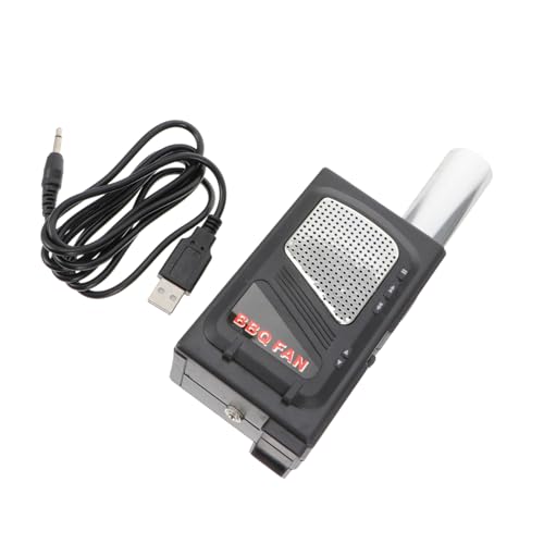 ROMISBABA Tragbarer USB BBQ Feuergebläse Grillventilator für Schnelles Anzünden von Holzkohle Praktischer Grillstarter für Camping und Outdoor Effektiver Holzkohle Luftgebläse ohne von ROMISBABA