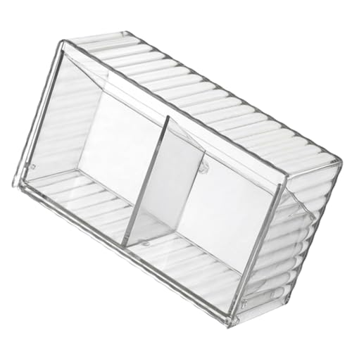 ROMISBABA Transparente Wandhalterung Aufbewahrungsbox aus Pet mit Staubschutz für Wattestäbchen Wattepads Haargummis und Kleine Badutensilien Selbstklebend Praktische Badezimmerorganisation ROMISBABA Transparente Wandhalterung Aufbewahrungsbox aus Pet mit Staubschutz für Wattestäbchen Wattepads Haargummis und Kleine Badutensilien Selbstklebend Praktische Badezimmerorganisation von ROMISBABA