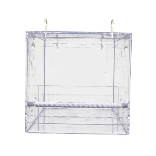 ROMISBABA Transparenter Acryl futtersitz für Wildvögel mit Abnehmbarem Tablett und Ablauflöchern Kleine Saugvogelstation Wetterbeständig Leicht zu Reinigen für Fenster und Balkon von ROMISBABA