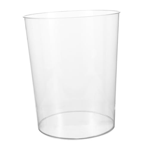 ROMISBABA Transparenter Haushalts mülleimer aus Robustem Pet Kleiner Recycling papierkorb für Büro und Küche Moderner Abfalleimer mit Durchsichtigem Design Vielseitig und Langlebig von ROMISBABA