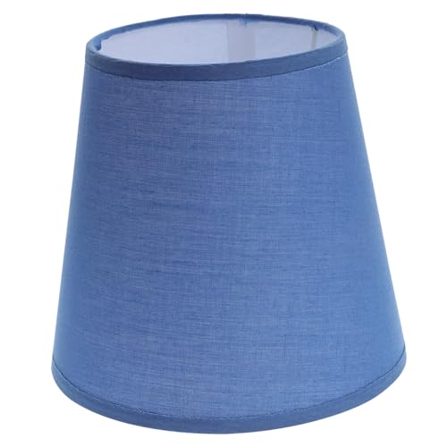ROMISBABA Trommelform Lampenschirm aus Leinen Dekorativer Lampenschirm Hellblau für Tischlampen Stehlampen und Pendelleuchten Design Langlebig und Pflegeleicht von ROMISBABA