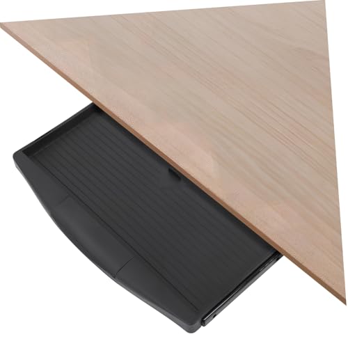 ROMISBABA Untertisch Tastaturschublade mit Ausziehbarem Design Höhenverstellbar Ergonomisch für Büro und Zuhause und Platzsparendes Zubehör Modernem Schwarzschiene Halter ROMISBABA Untertisch Tastaturschublade mit Ausziehbarem Design Höhenverstellbar Ergonomisch für Büro und Zuhause und Platzsparendes Zubehör Modernem Schwarzschiene Halter von ROMISBABA