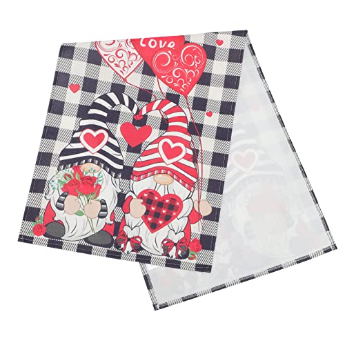 ROMISBABA Valentinstag Tischläufer Wasserfestem Material Romantisches GNOME Design Für Festliche Tischdekoration Für Hochzeiten Und Partys ROMISBABA Valentinstag Tischläufer Wasserfestem Material Romantisches GNOME Design Für Festliche Tischdekoration Für Hochzeiten Und Partys von ROMISBABA