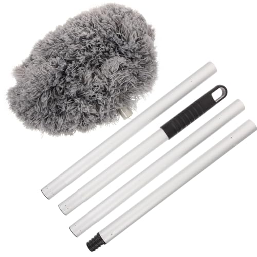 ROMISBABA Verlängerbarer Deckenventilator Reinigungspinsel mit Teleskopstange Effizientes Staubwischen für Hohe Decken und Schwer Erreichbare Stellen für von Deckenventilatoren Lichtquellen von ROMISBABA
